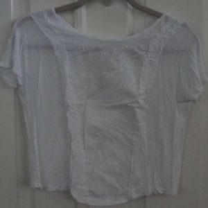 NWOT Girl's Fresh Brewed White top size XL